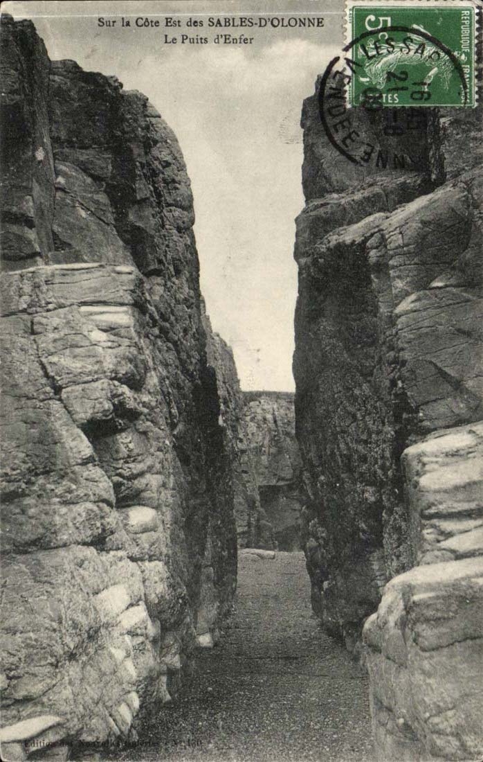 Auf der Ostkuste der Sande des olonne CPA das gut von der Holle ist