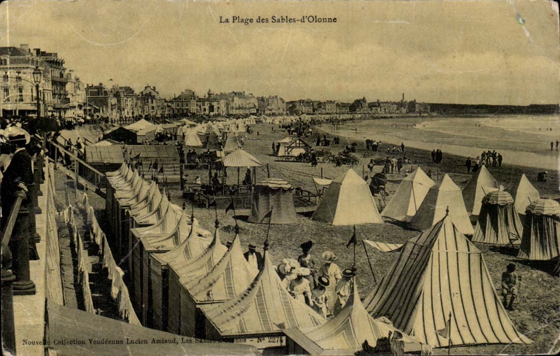 Sande von olonne CPA der Strand der Sande von olonne