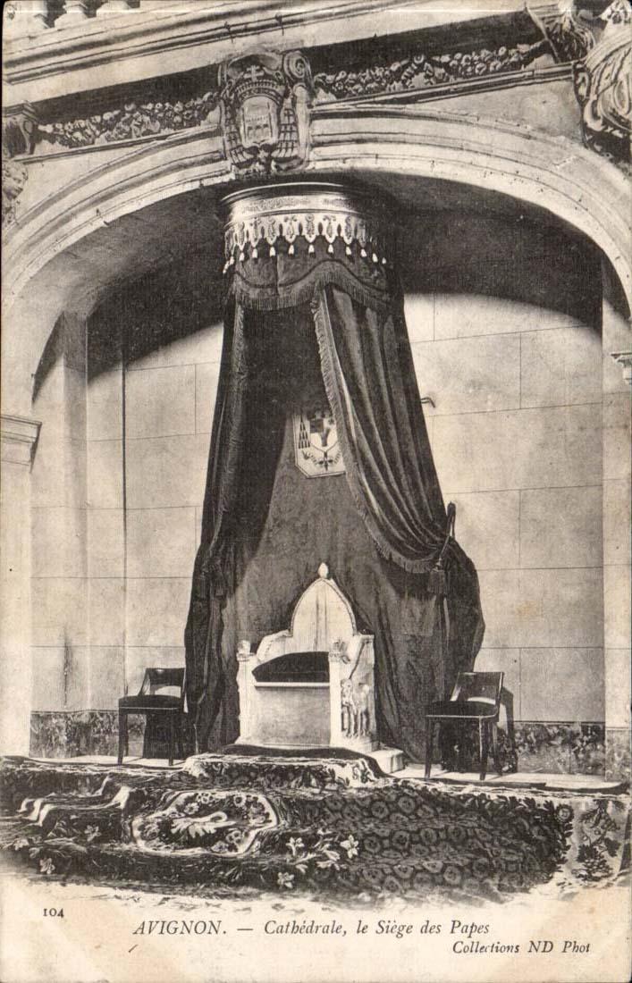 Kathedrale Avignon-CPA der Sitz der Papste
