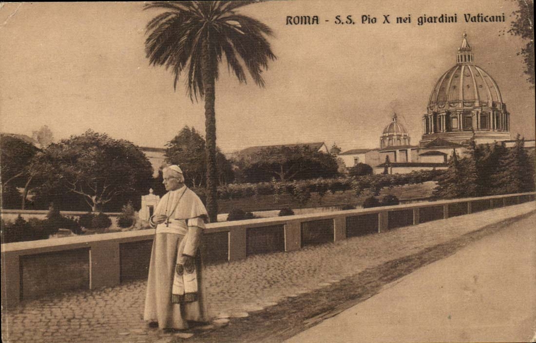 Italien Italien Rom CPA S Pio x NEI giardini Vaticani