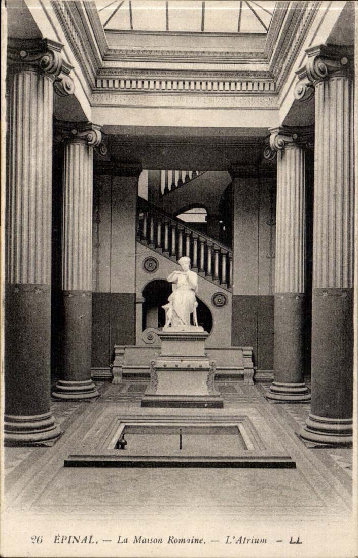 Epinal CPA the Roman house the atrium