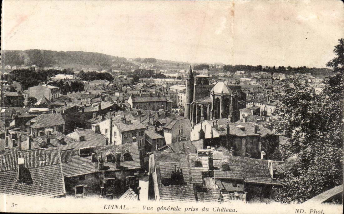 Epinal CPA View taken of the castle