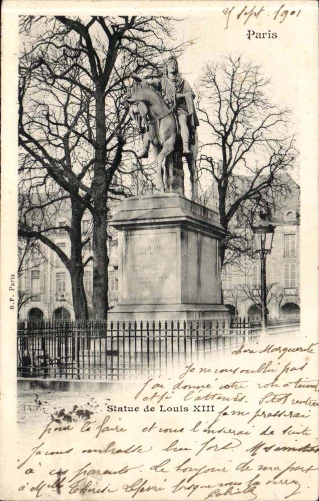 Paris CPA Statue de Louis XIII