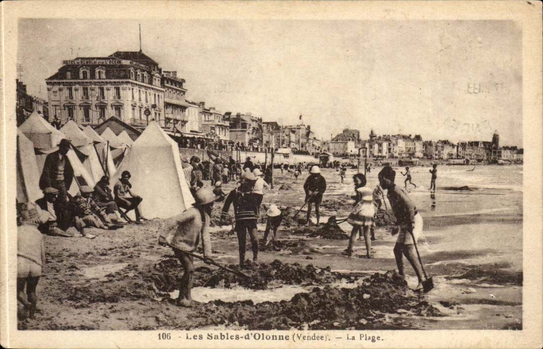 Sande von olonne CPA der Strand