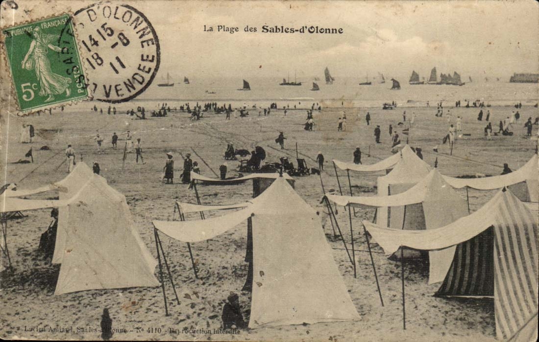 Sande von olonne CPA der Strand