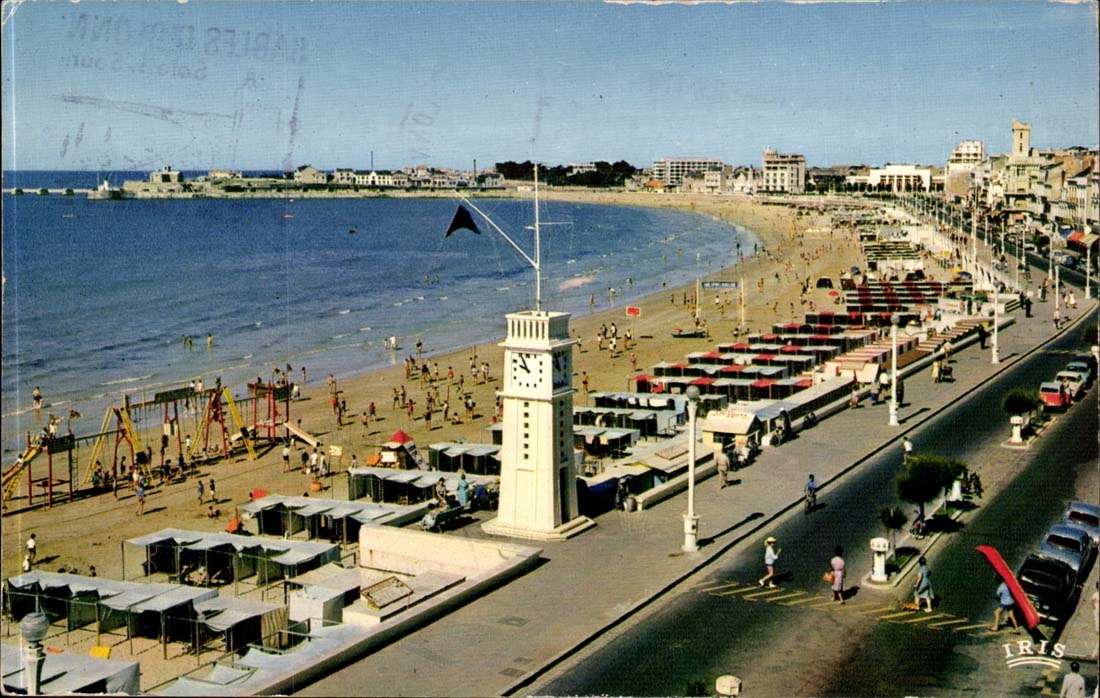 Sande von olonne CPA der Damm und der Strand (Volleyballkugel)