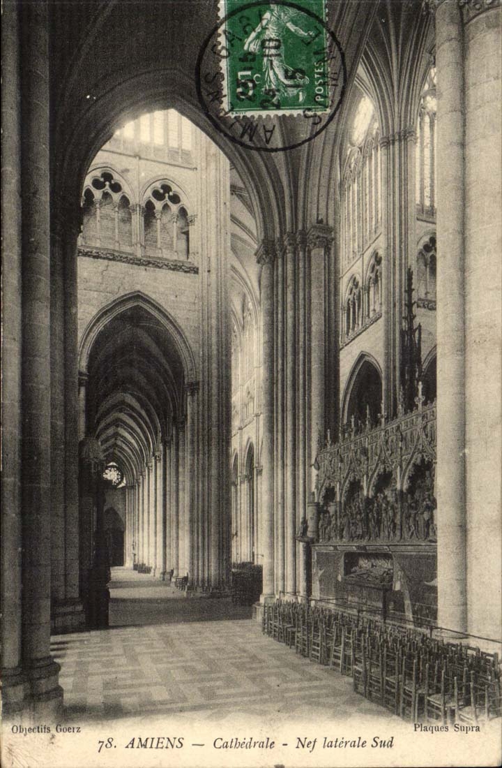 Amiens CPA Cathedral southern Side aisle