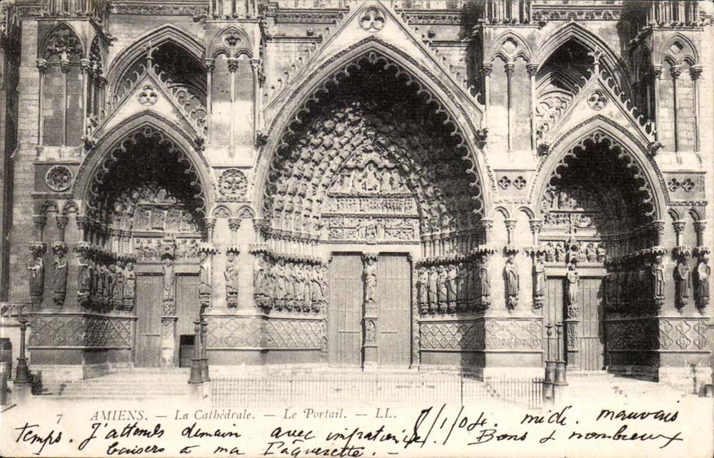 Amiens CPA the cathedral Gate