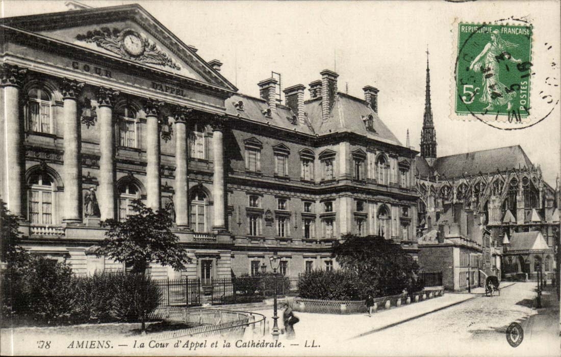 Amiens CPA Court of Appeal and the cathedral