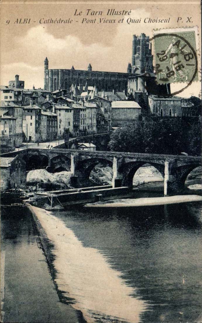 Albi CPA old Bridge and Choiseul quay