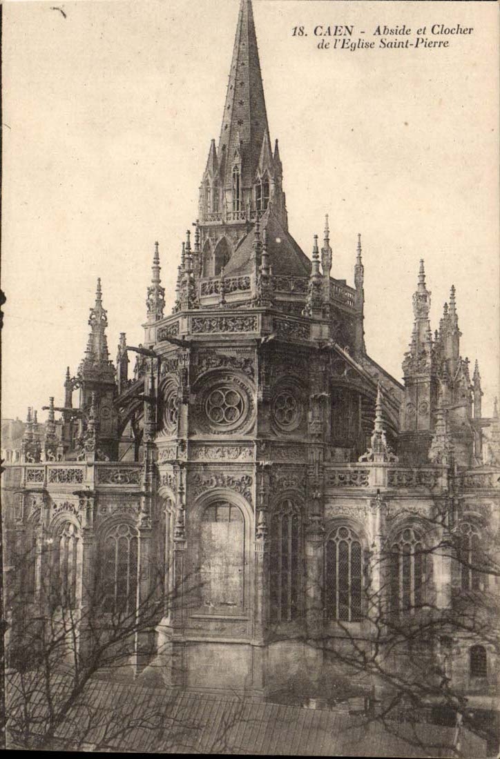 CaenCPA Apse und Glockeaufsatz des Kirche Saint Pierre