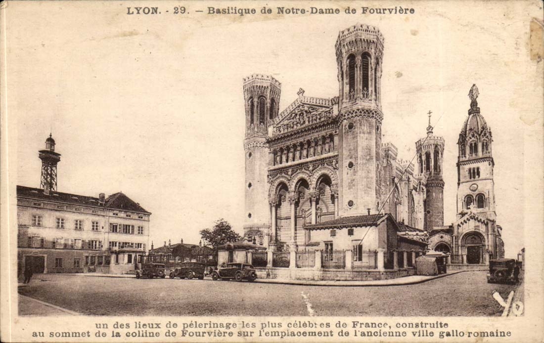Lyon - Basilika von Notre Dame de Fourviere - CPA