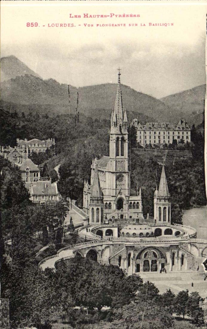Lourdes CPA View from above on the basilica