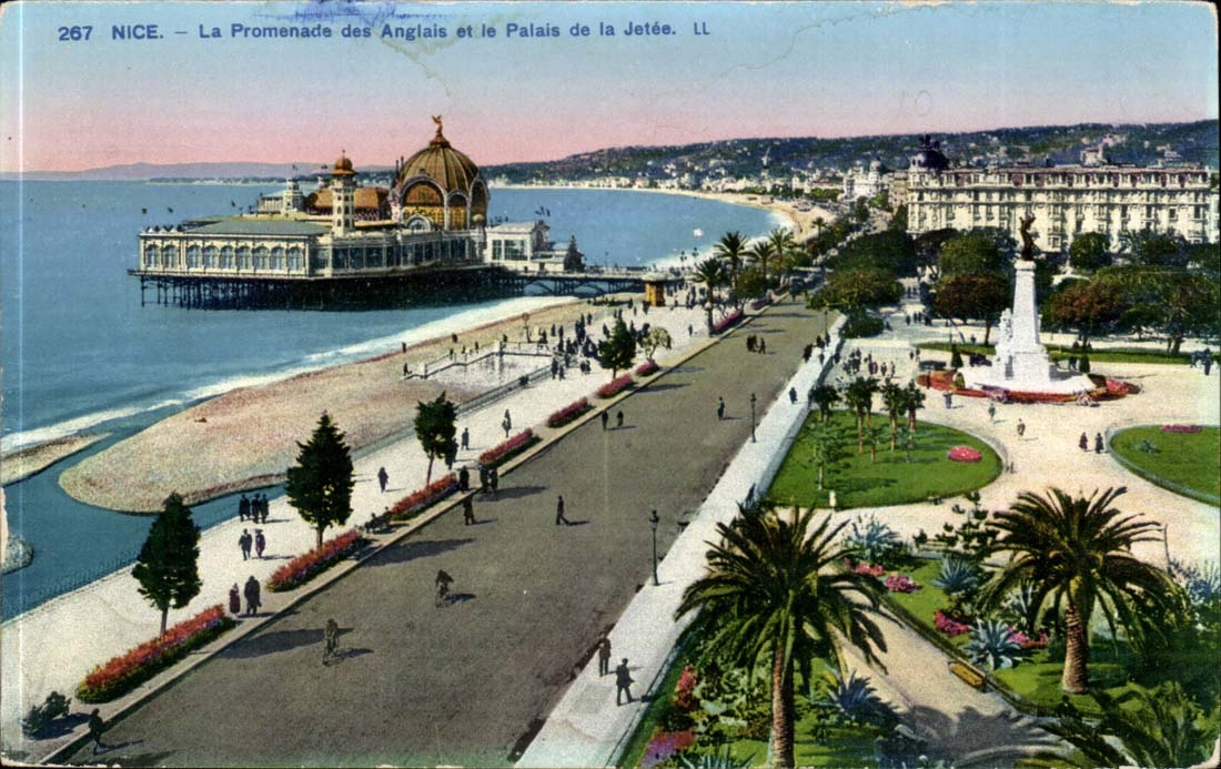 CPA Nice the walk of English and the palate of the pier