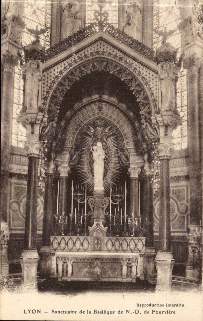 CPA Lyon Sanctuary of the ND basilica of fourviere