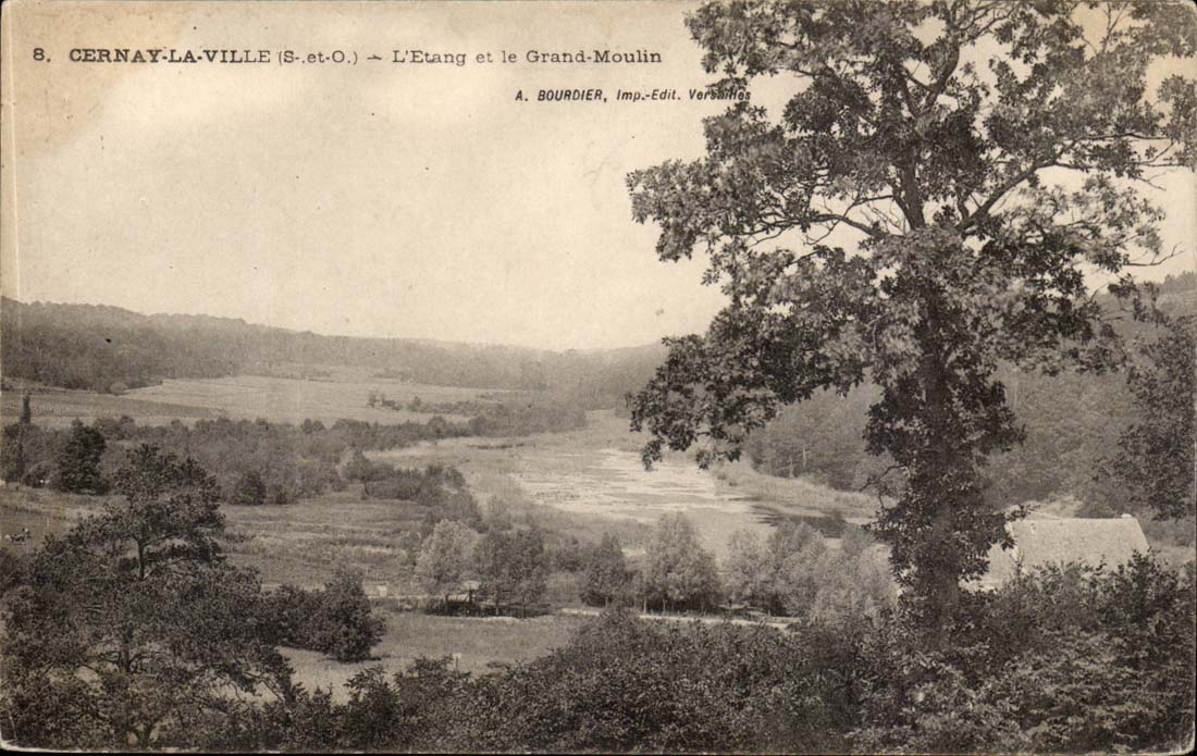 Cernay the City - the Pond and the Large Mill - - CPA