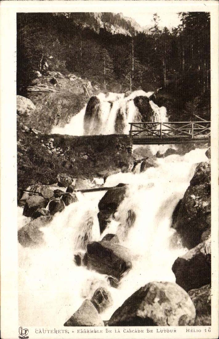 Cauterets - zusammen der Kaskade von Lutour CPA