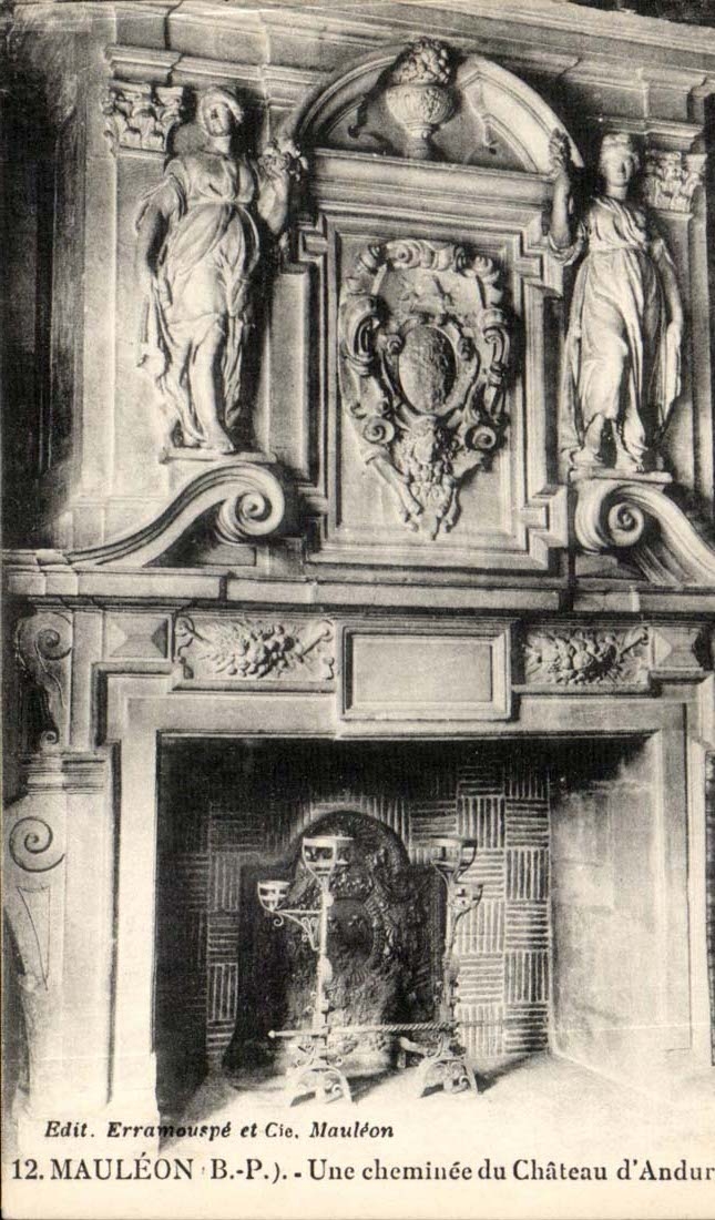 Mauleon - a Chimney of the Castle D' Andur CPA