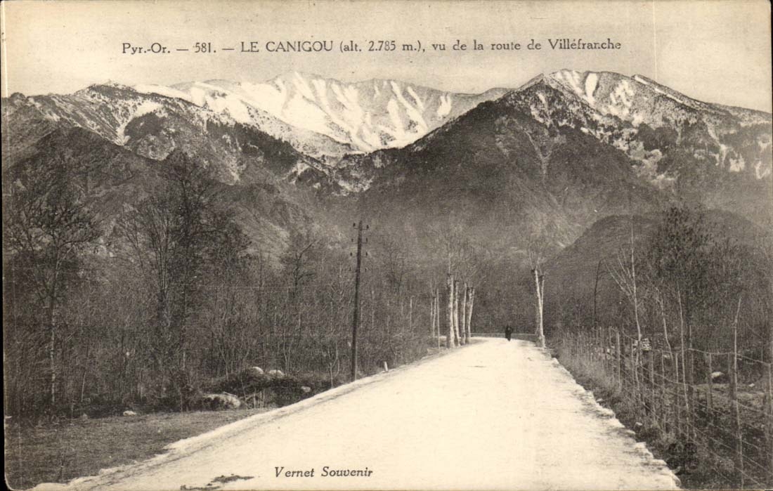 Canigou - Seen Road of Villefranche CPA