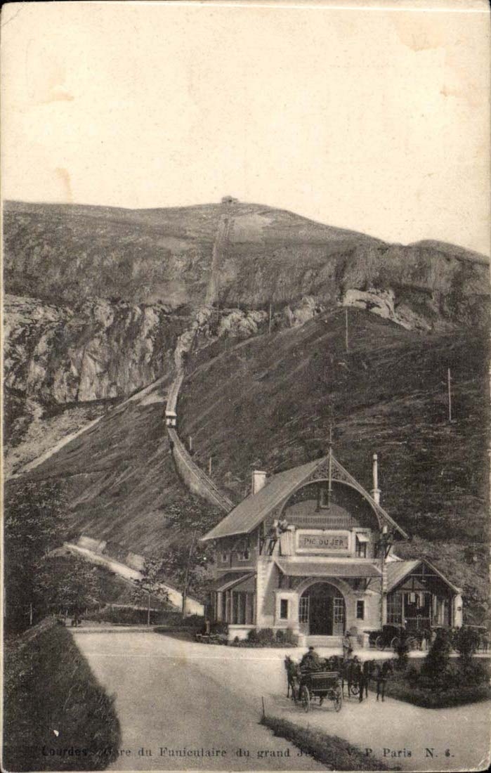 Lourdes - Funicular CPA