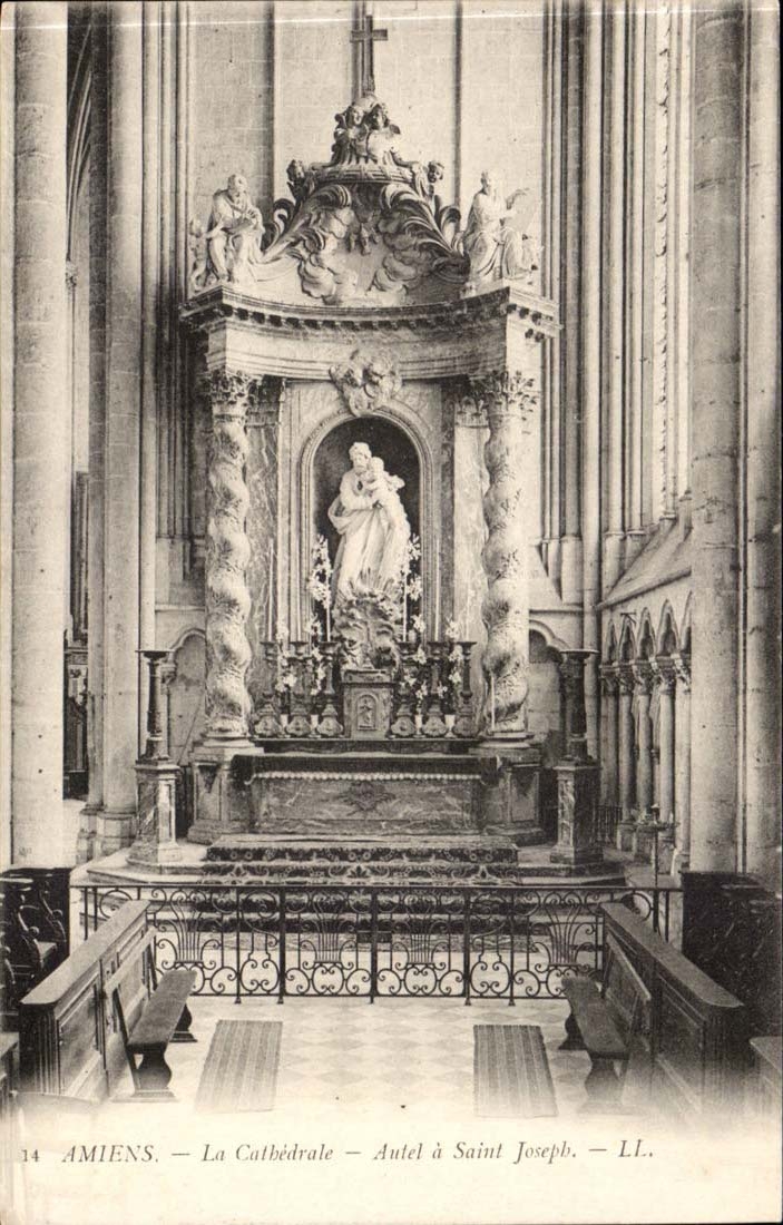 Amiens - the Cathedral - Furnace bridge has Saint Joseph - CPA