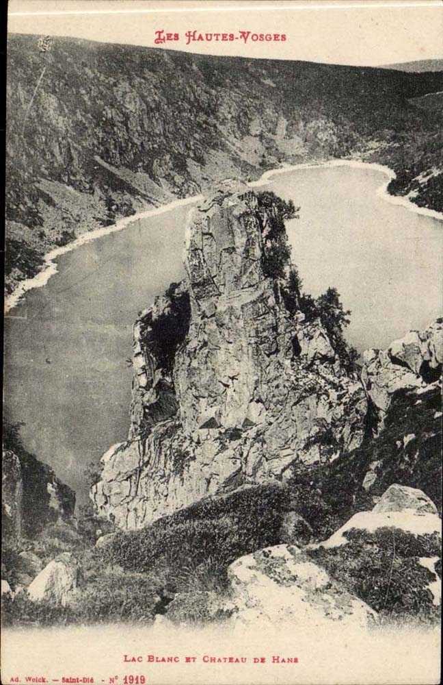 Hohes Vosages - See-Bank und Schloss von Hane - CPA