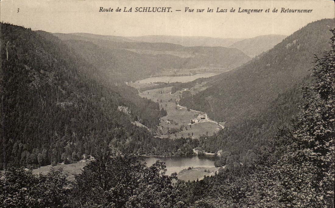 Weg de la Schlucht - auf den Seen Longemer und Retournemer anvisieren - CPA