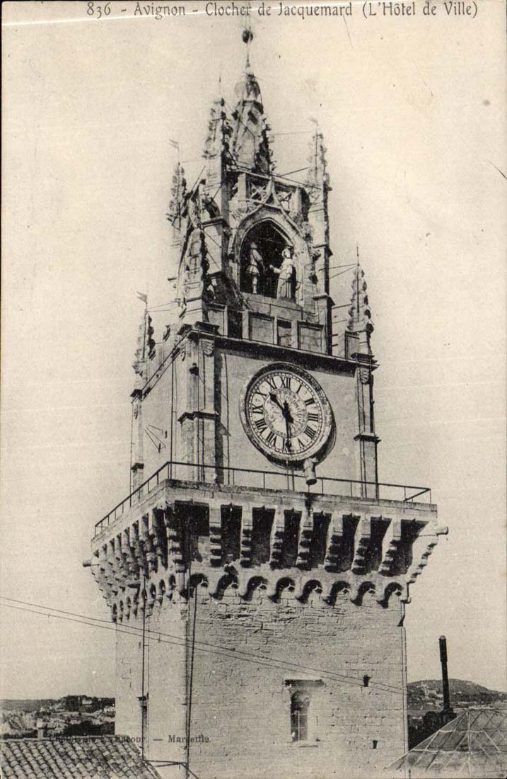 Avignon - Glocke-Aufsatz von Jacquemard - Rathaus - CPA