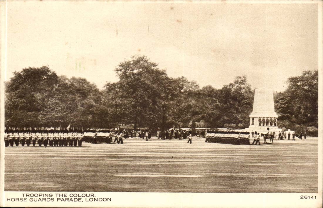 England - England - London - Trooping the Guards - Horse Guards Parade - CPA