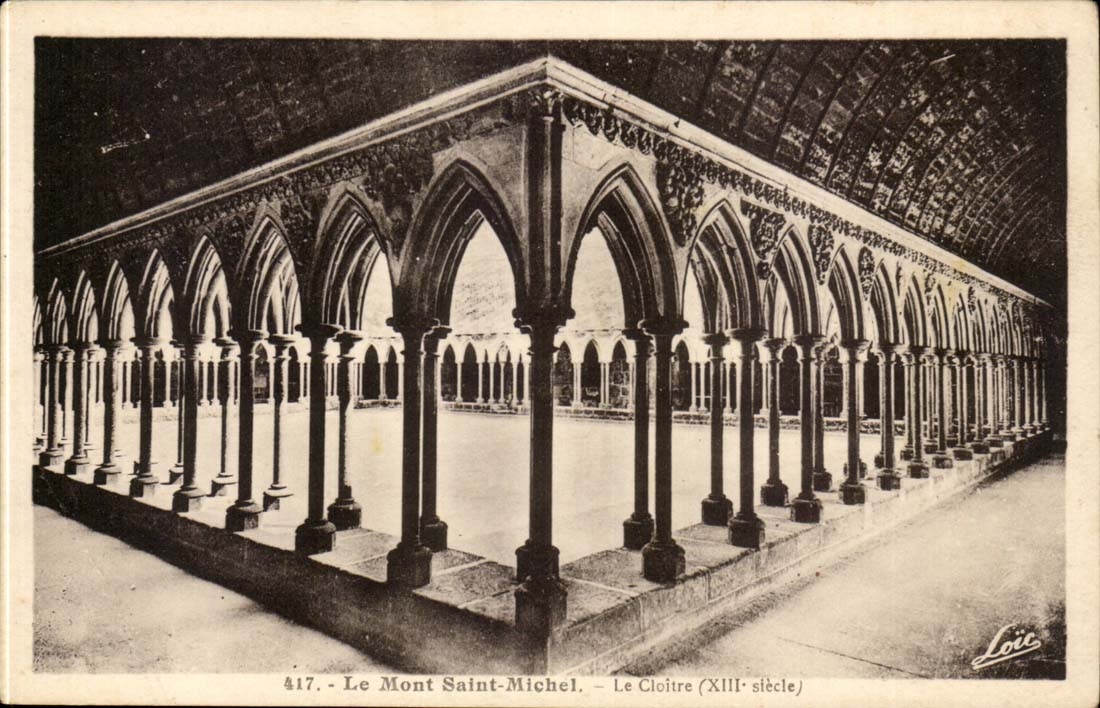 Mont Saint Michel - the Cloister - the CPA