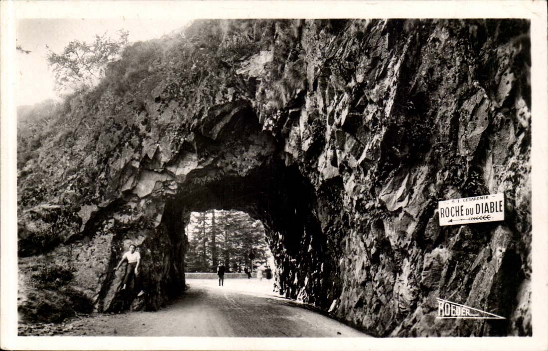 Gerardmer - the Rock of the Devil - CPA