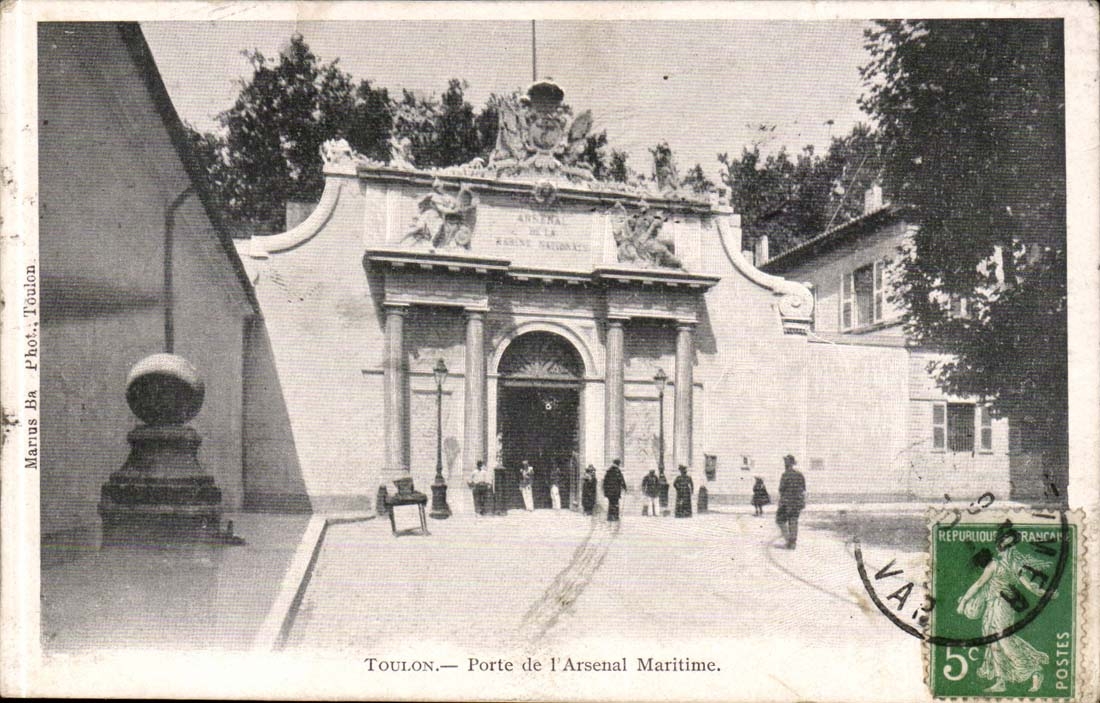 Toulon - Gate of the Maritime Arsenal - CPA