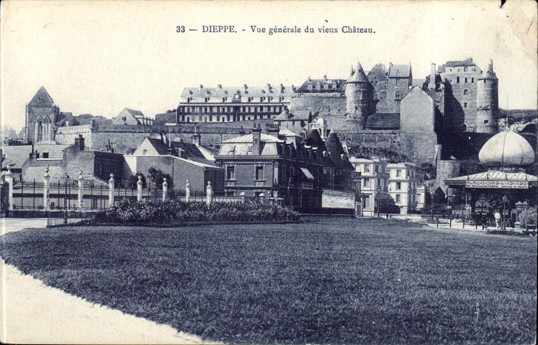 Dieppe CPA Ansicht des alten Schlosses