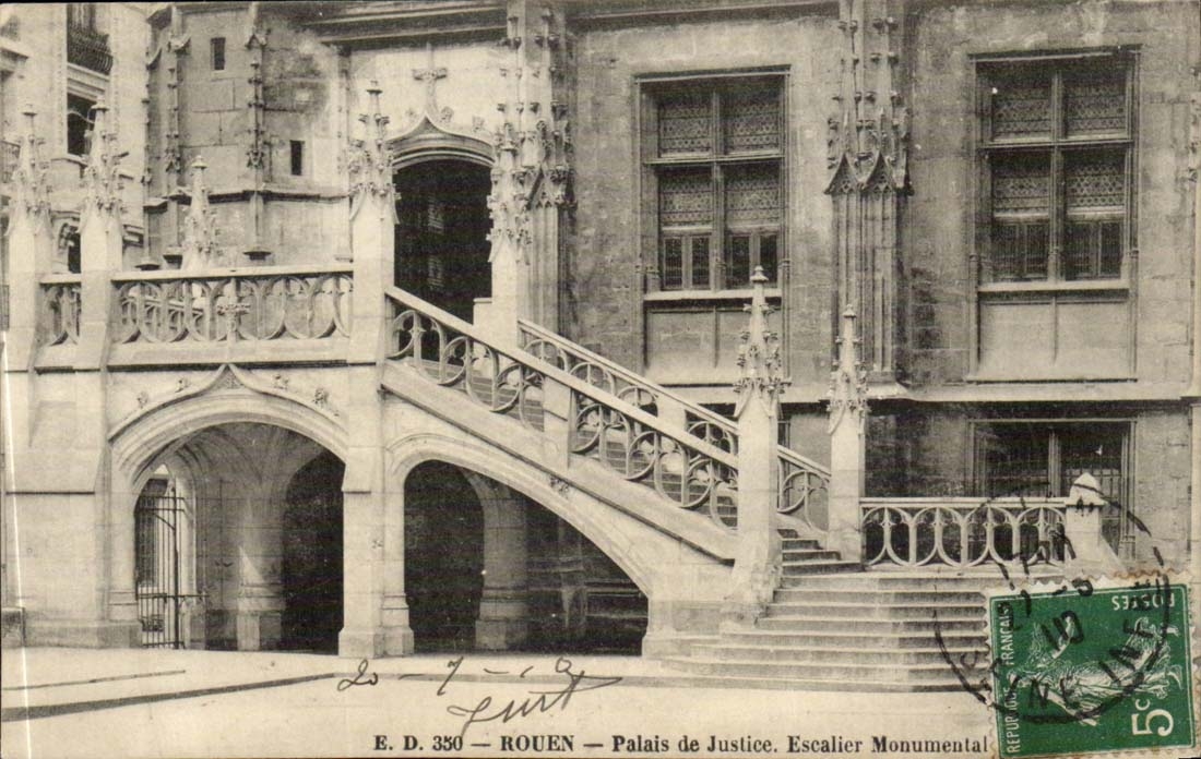 Rouen CPA law courts monumental Staircase