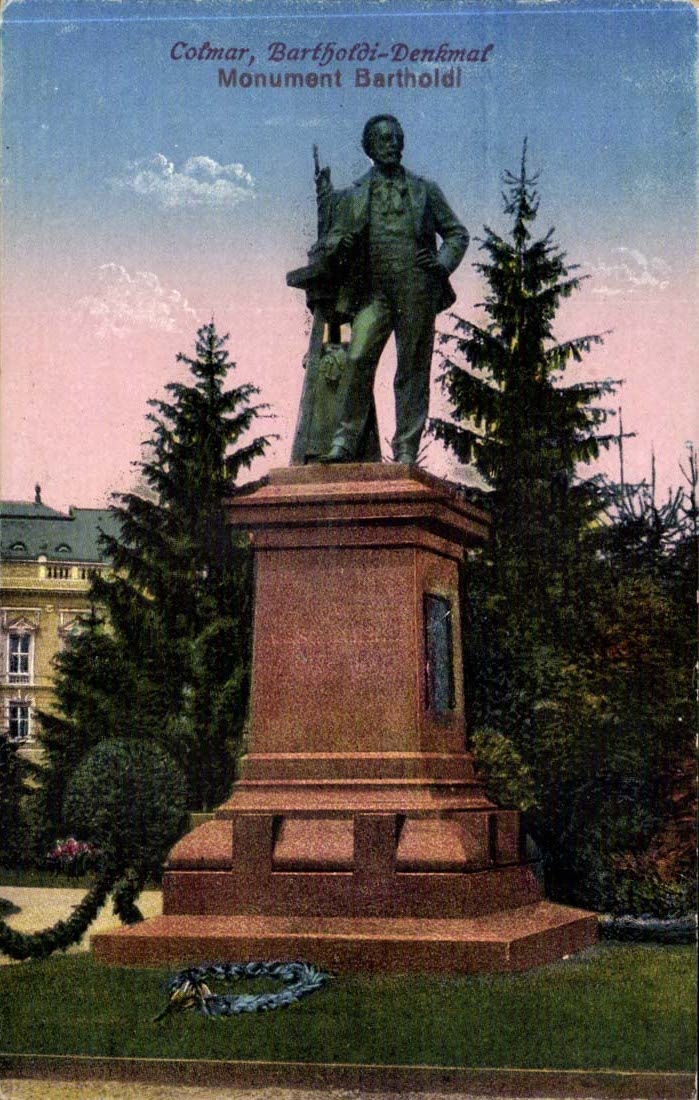 Colmar CPA Bartholdi Monument