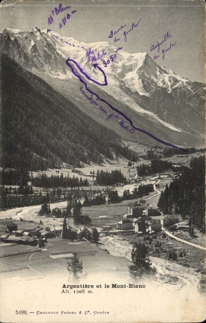 Argentiere CPA Mount Blanc