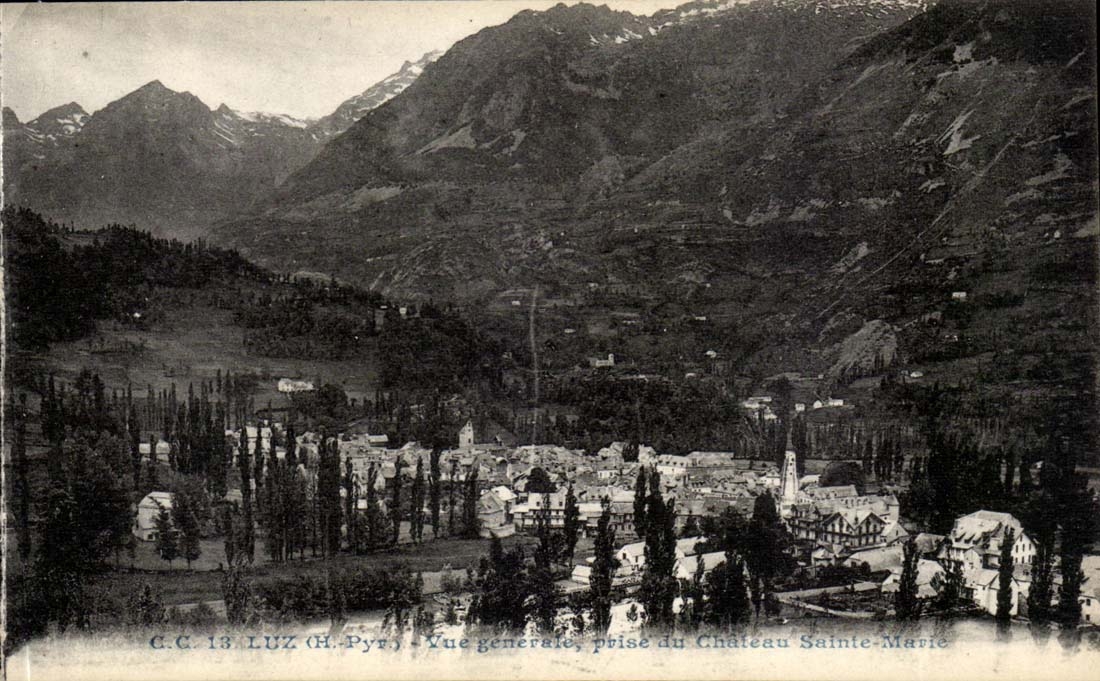 Luz CPA View taken of the castle Sainte Marie