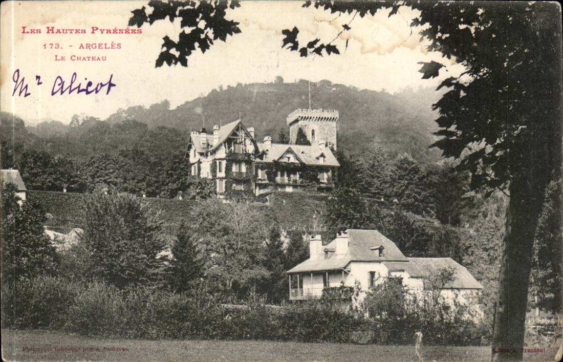 Argeles CPA the castle