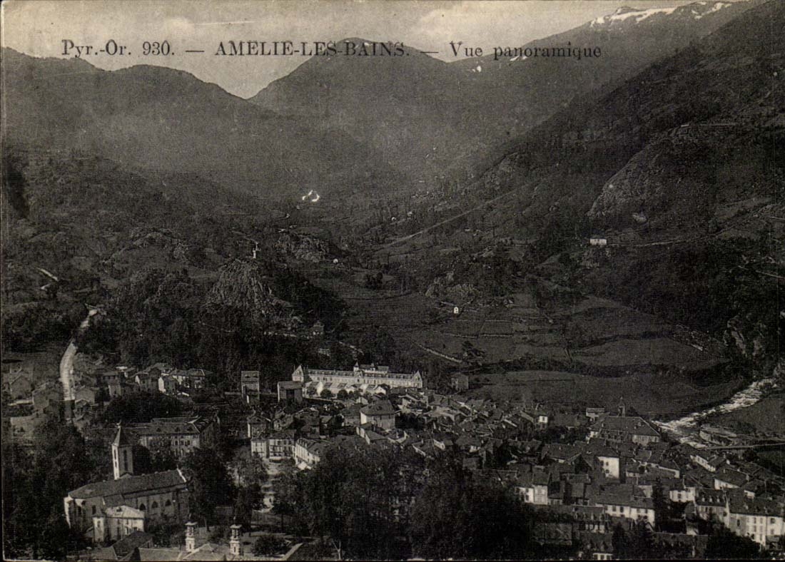 Amelie les Bains CPA panoramische Ansicht