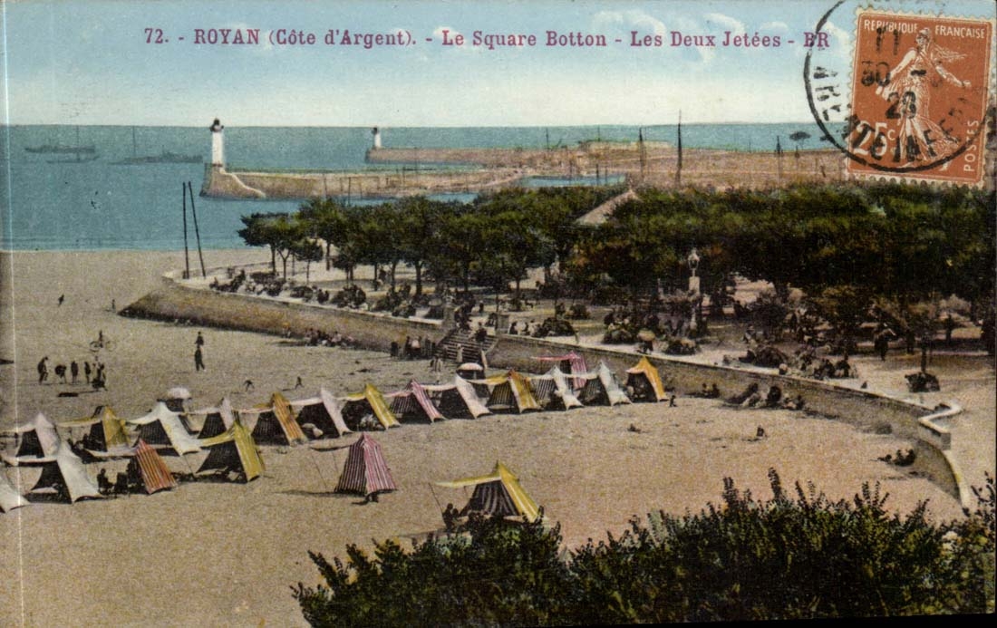 Royan CPA die Botton Piers des allgemeinen Gartens zwei