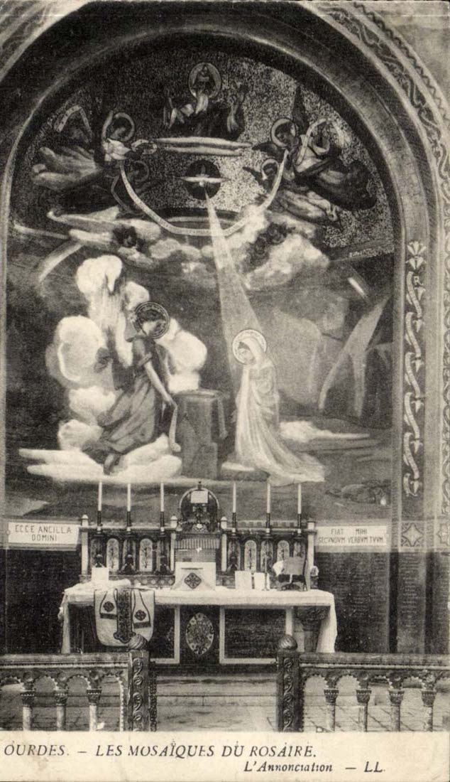 Lourdes CPA Les mosaiques du rosaire