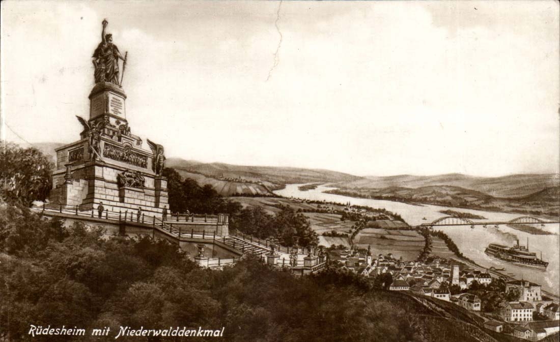 Germany CPA Rudesheim put Niederwalddenkmal