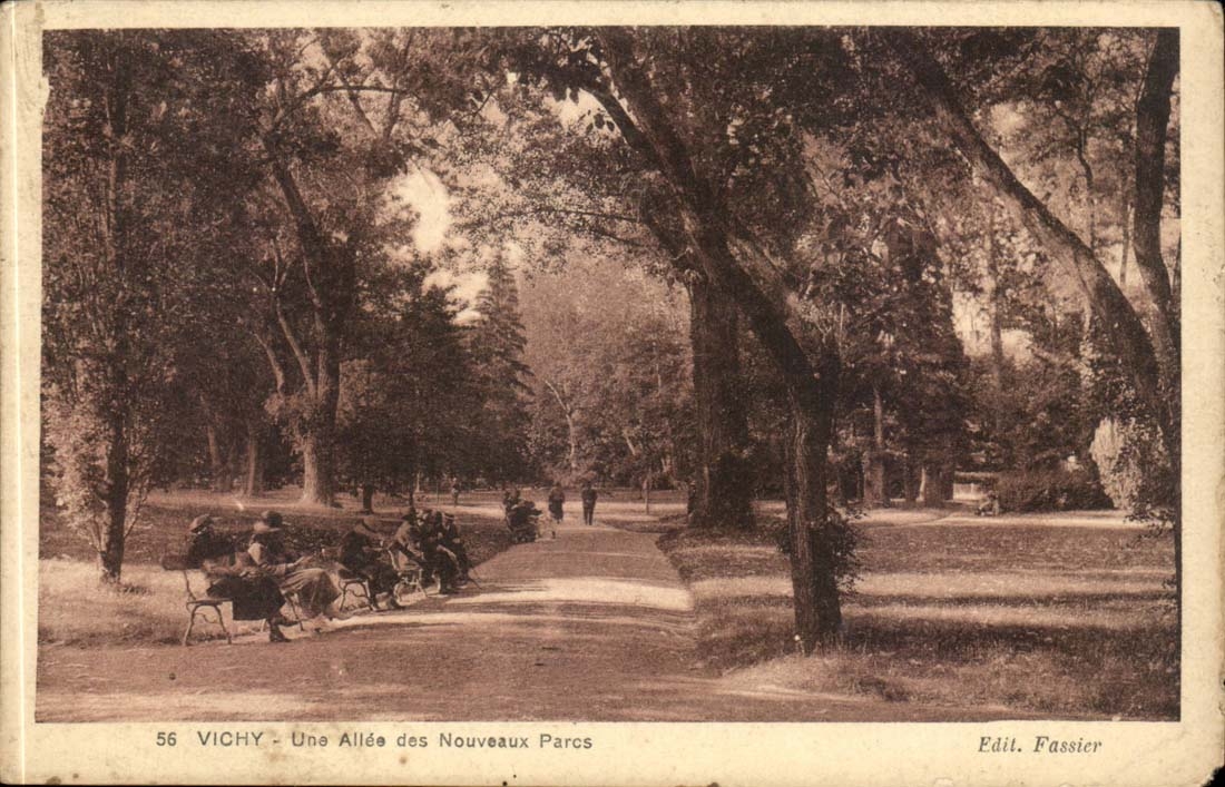 Vichy CPA Terrace and theater of the casino