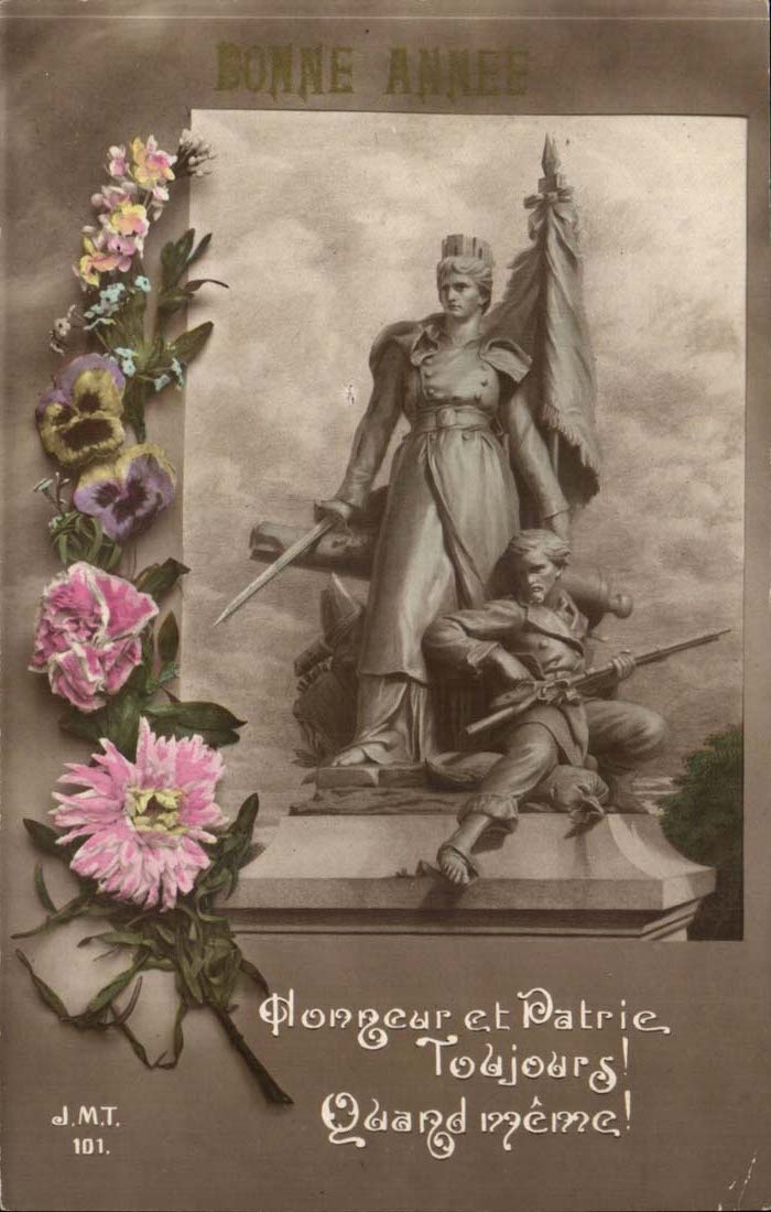 CPA Fantasy Honor and fatherland Always! Nevertheless (militaria) Happy New Year