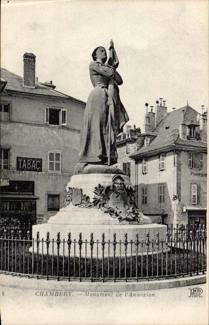 Chambery CPA Monument of the annexation