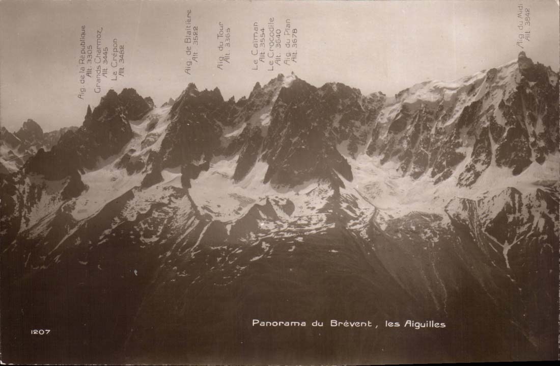 CPA Panorama of Brevent Needles