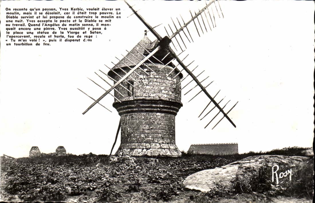 Guerande CPA Mill of Creamy mill of the devil (millet)