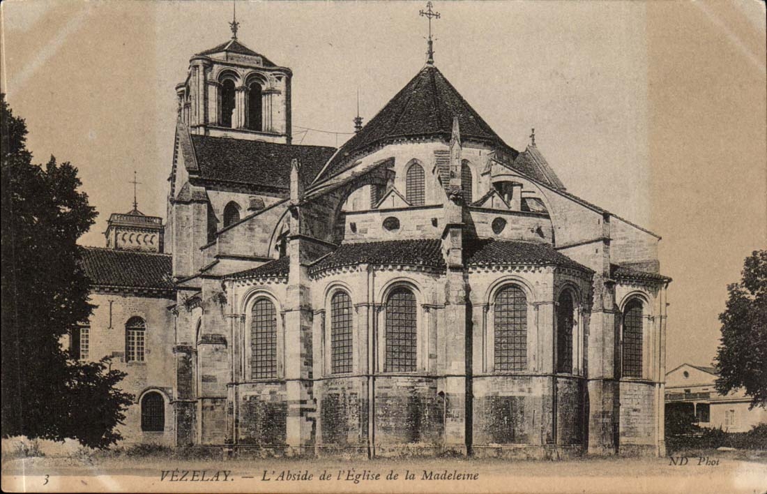 Vezelay CPA der Apse der Kirche des Madeleine