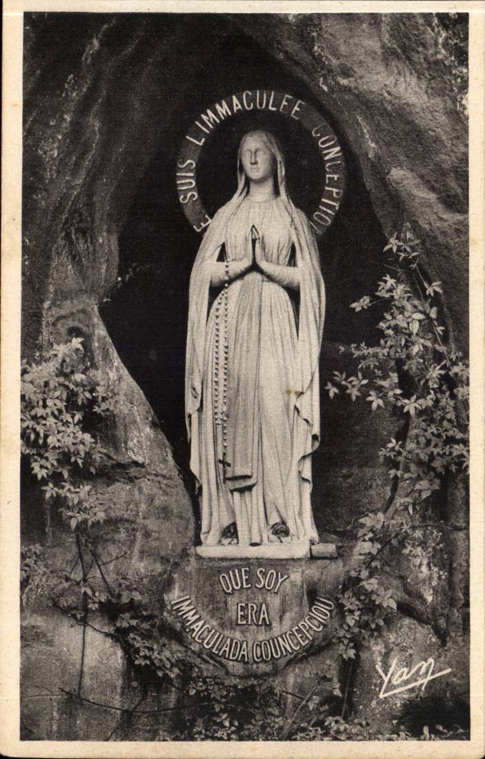 Lourdes CPA the virgin and the miraculous cave