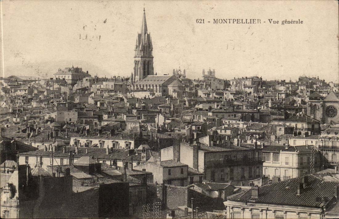 Montpellier - Vue Generale - CPA 